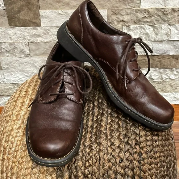 BORN Men’s Brown Leather Derbys Size 11 BORN Brown Oxfords Leather Shoes Men main image 2